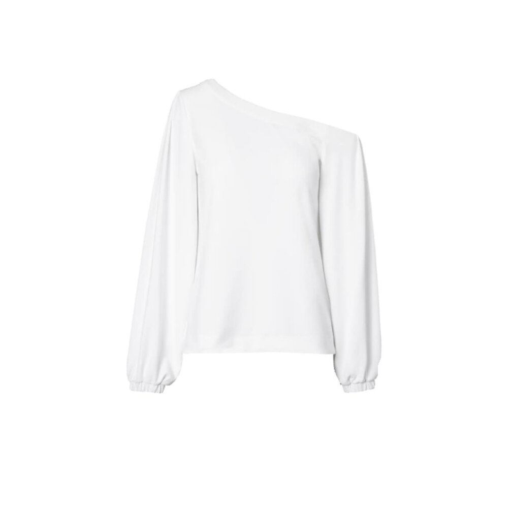 Off-the-shoulder White Top from Banana Republic (High Quality)